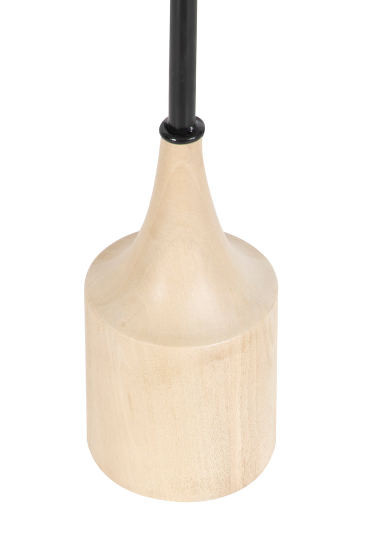 Natural wood finish bottom in white background.