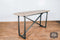 Axel Console Table in Wire Brush Vintage & Natural Finish
