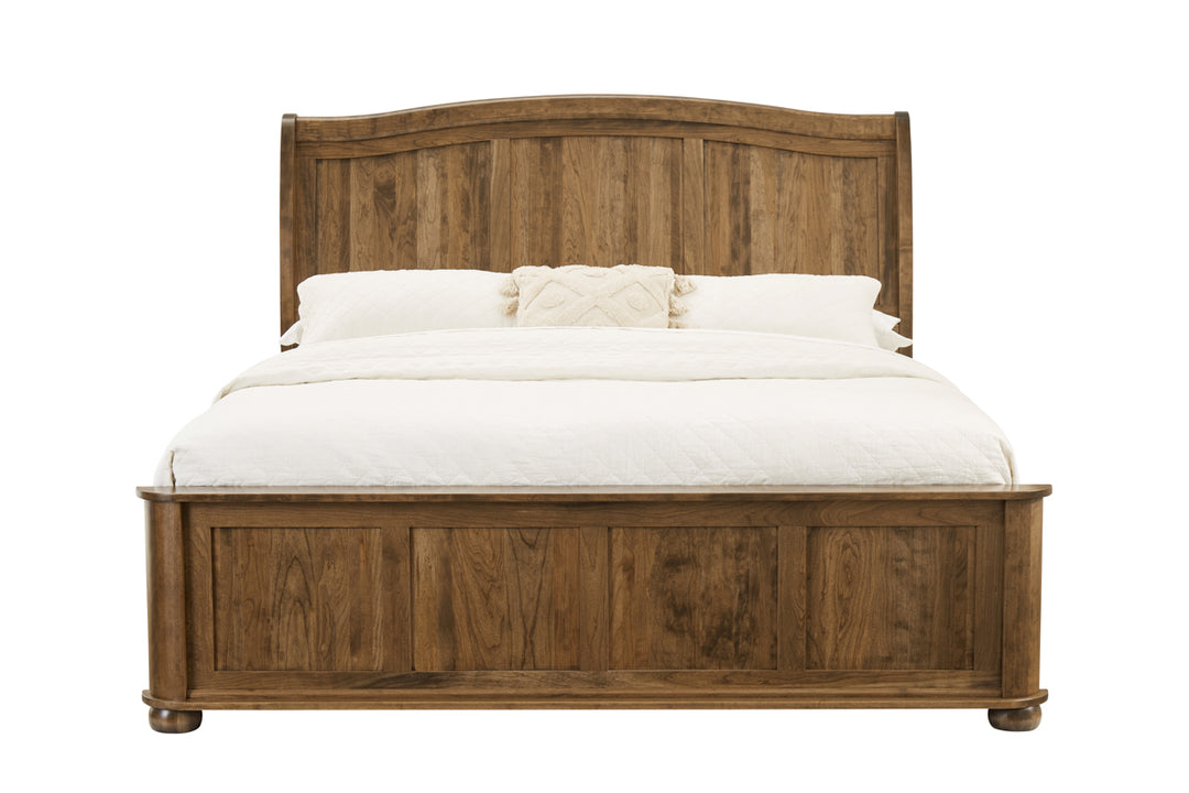 Mavin Amish Custom Furniture Kingsport King Sleigh Panel Bed