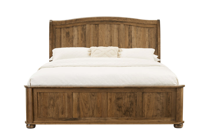 Mavin Amish Custom Furniture Kingsport King Sleigh Panel Bed