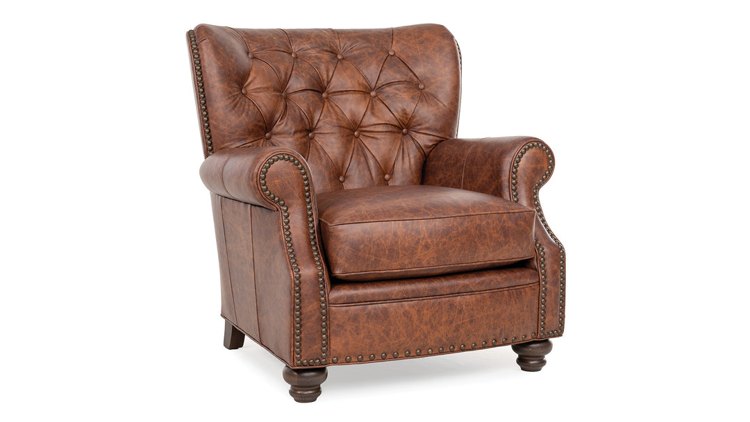 Smith Brothers SB512 Leather Swivel Chair