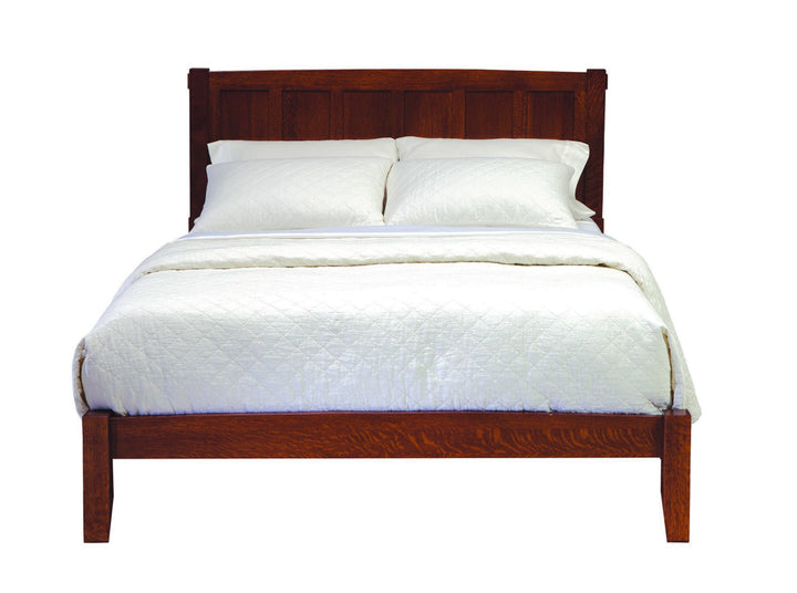 Mavin Amish Custom Furniture American Craftsman Queen Panel Platform Bed