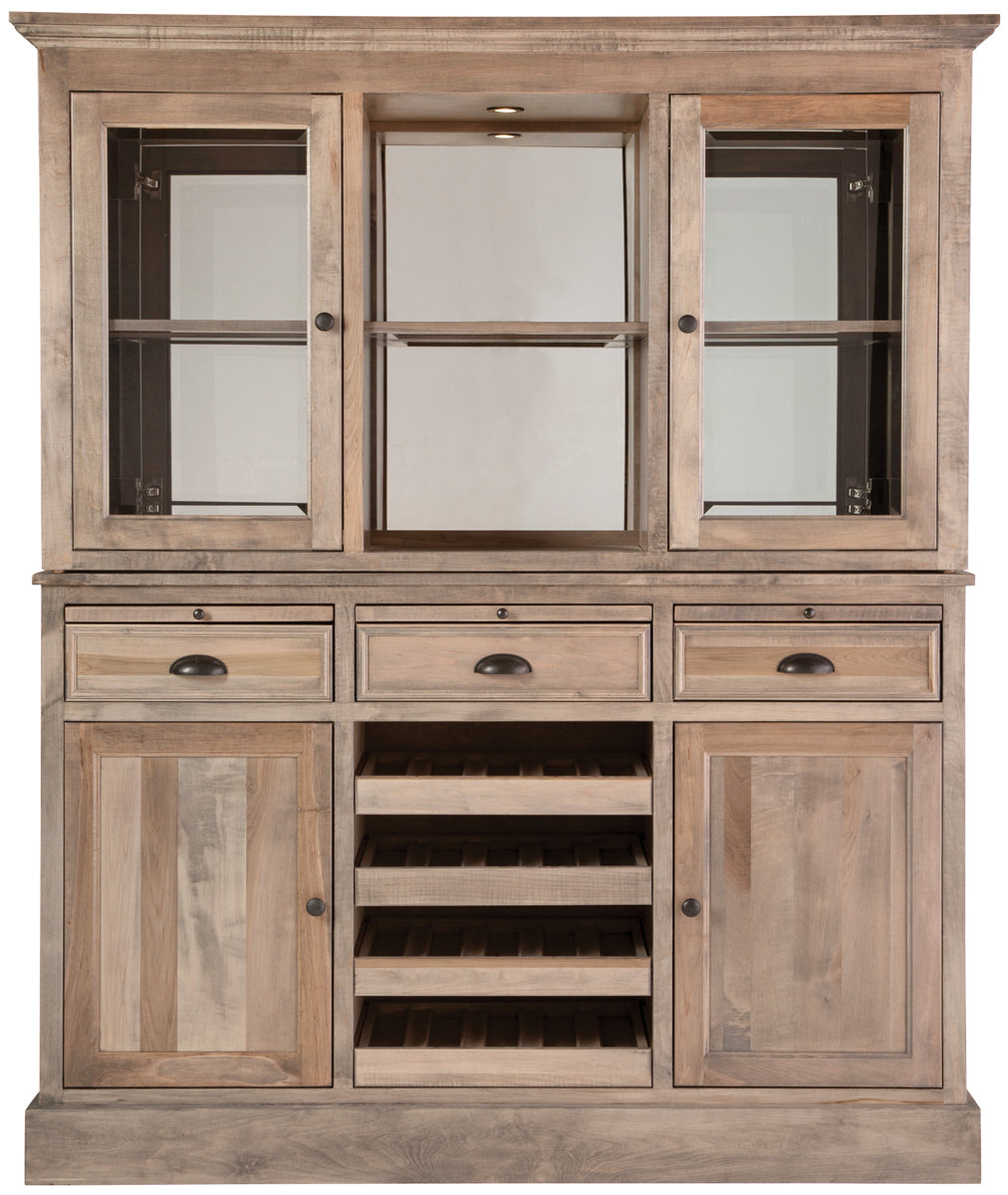 Mavin Amish Custom Furniture Lexington Hutch & Buffet