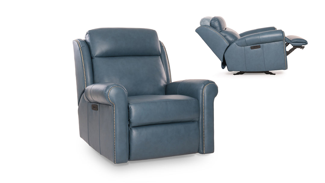 Smith Brothers SBM100 Style Leather Recliner