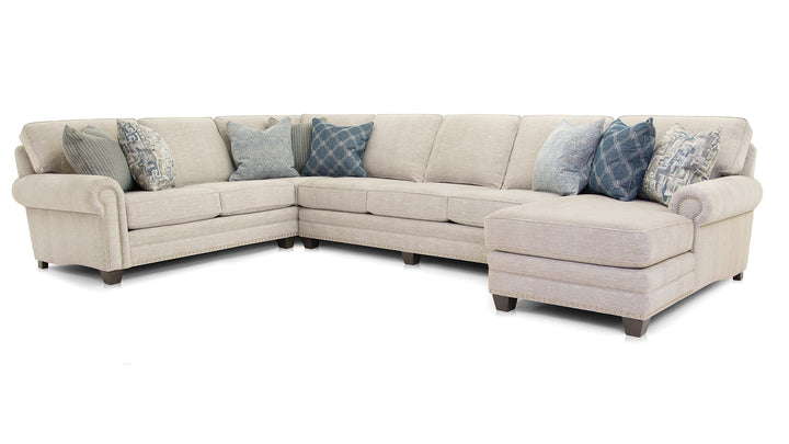 Smith Brothers SB253 Style Custom Fabric Modular Sectional