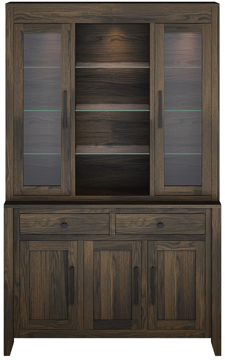 Mavin Amish Custom Furniture Metro Hutch & Buffet