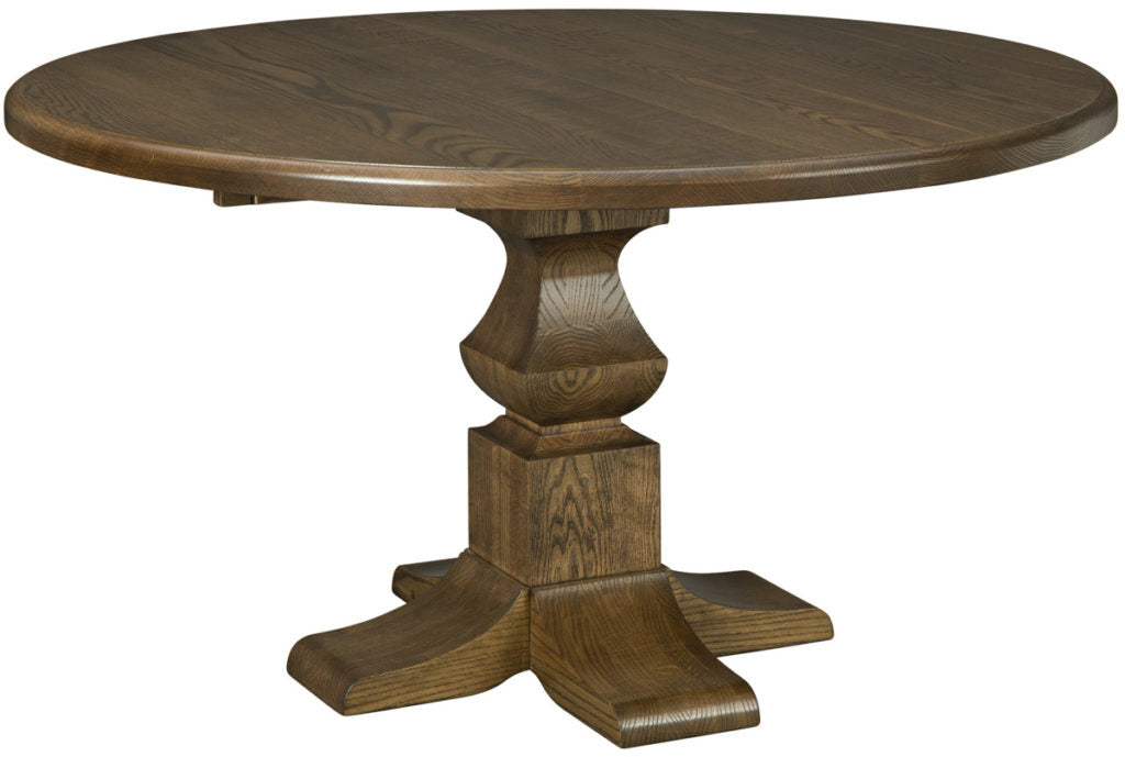 Mavin Amish Custom Furniture Round Plank Tabletop