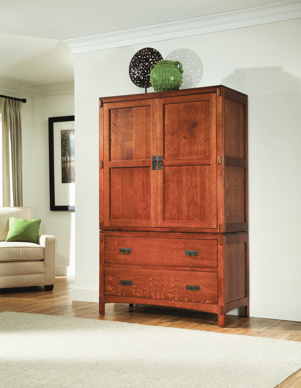 Mavin Amish Custom Furniture American Craftsman Armoire