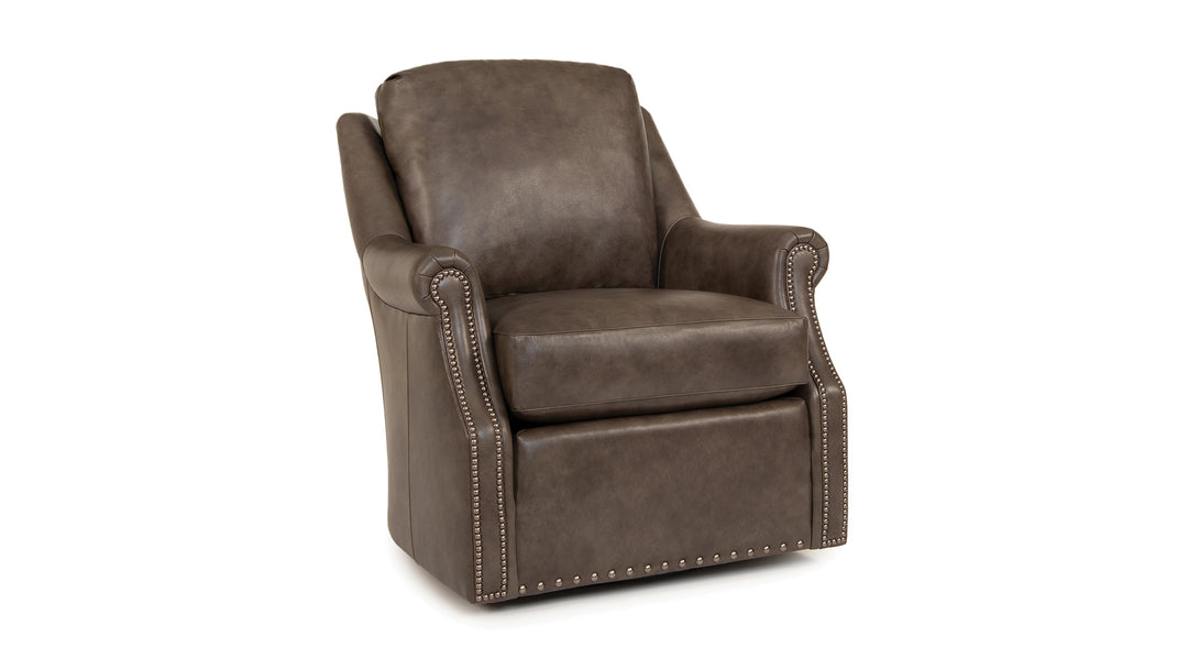 Smith Brothers SB562 Leather Swivel Chair