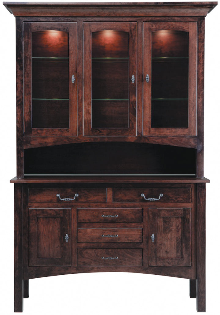 Mavin Amish Custom Furniture Highland Hutch & Buffet