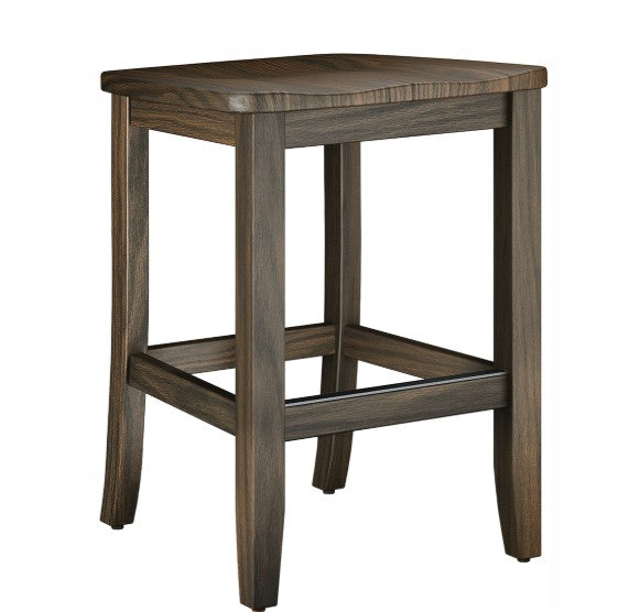 Mavin Amish Custom Furniture Stationery Backless Barstool