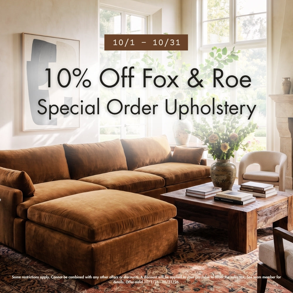 10% Off Fox & Roe Upholstery Special Orders