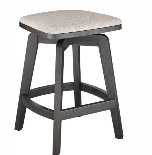 Mavin Amish Custom Furniture Swivel Backless Barstool