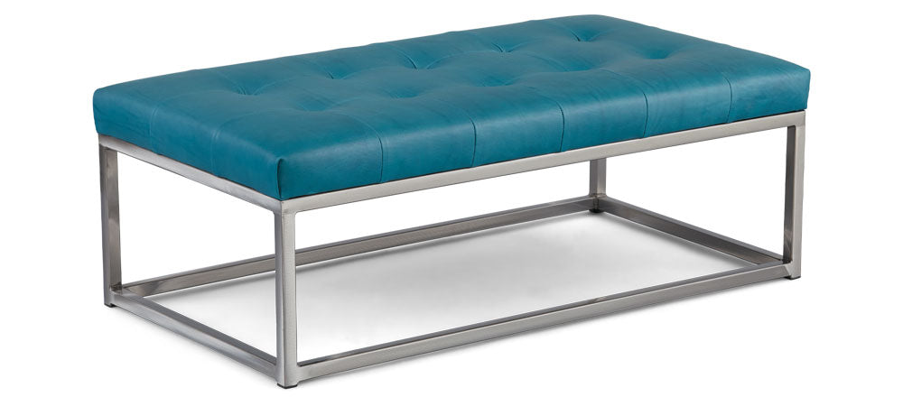 The Box Metal Rectangle Ottoman by Younger Furniture 1098