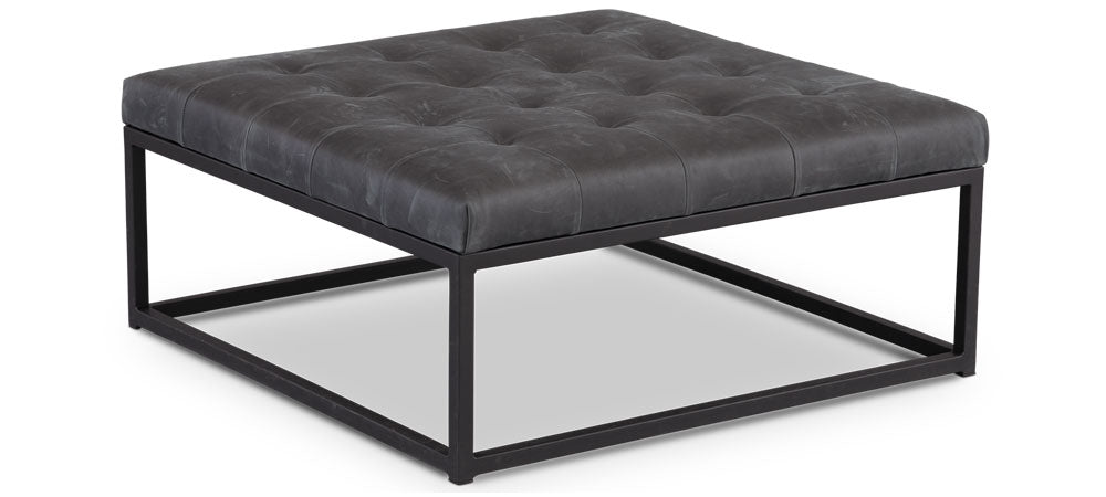 The Box Metal Square Ottoman by Younger Furniture 1096