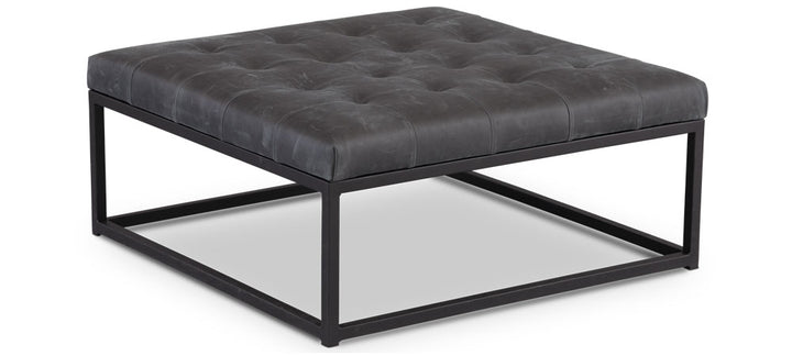 The Box Metal Square Ottoman by Younger Furniture 1096