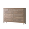 The Fox & Roe Maison 12 Drawer Dresser in Sandblast Salvage Grey Finish