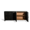 The Tilda Sideboard in Washed Black Finish and Rattan Doors