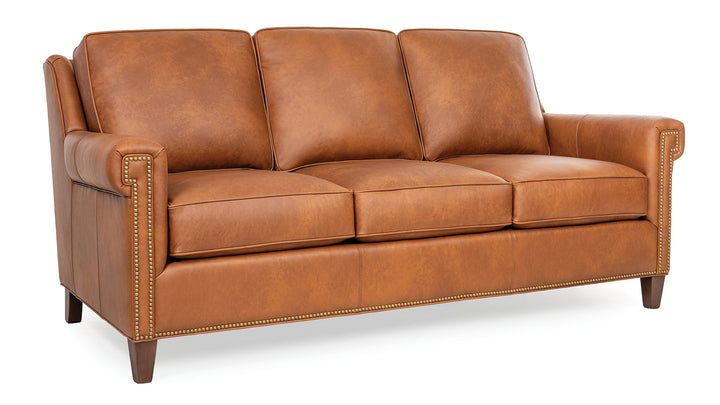 Smith Brothers SB211 Custom Leather Sofa