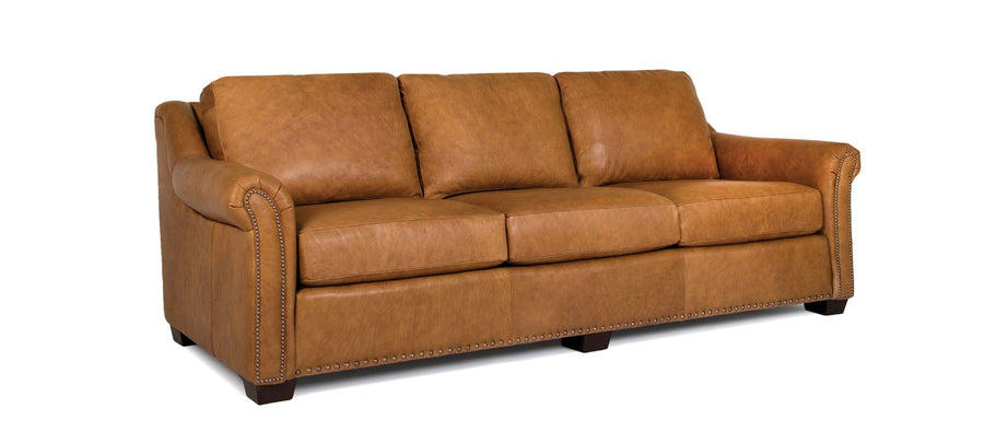 Smith Bothers Custom Leather Sofa