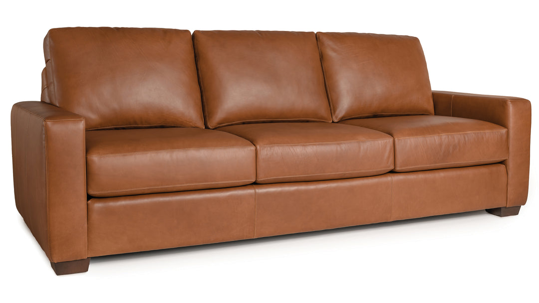 Smith Brothers SB212 Custom Leather Sofa