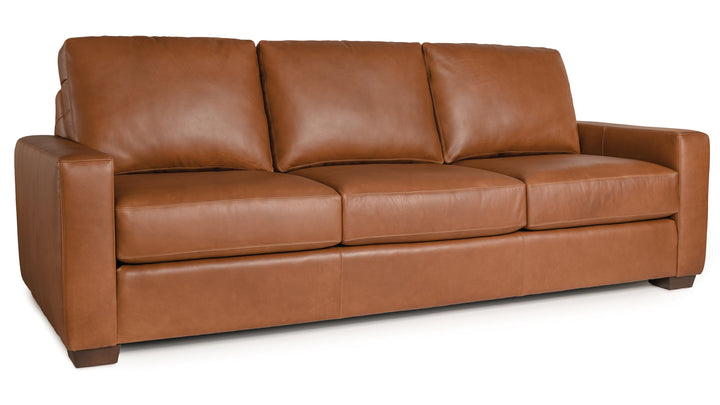 Smith Brothers SB212 Custom Leather Sofa