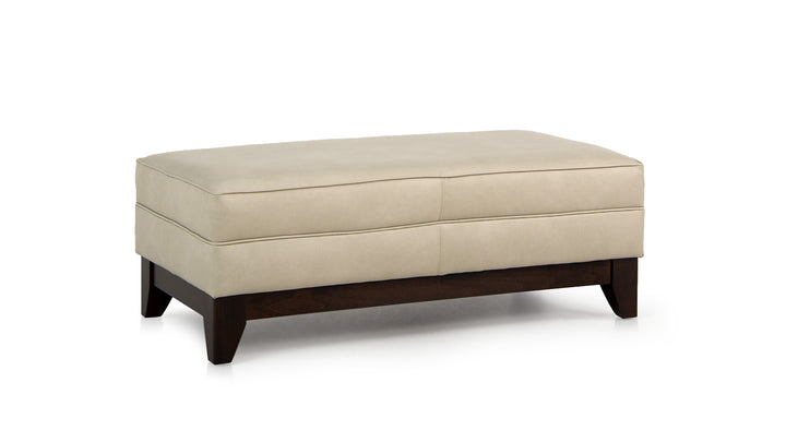 Smith Brothers SB1372 Style Leather Occasional Ottoman