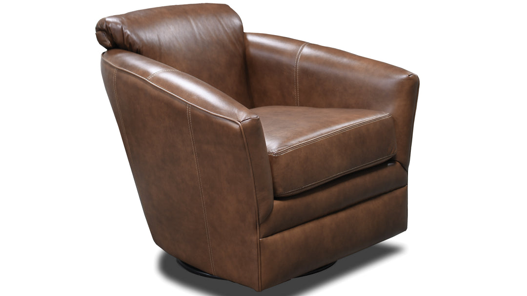 1L071AL Lyra Leather Swivel Glider