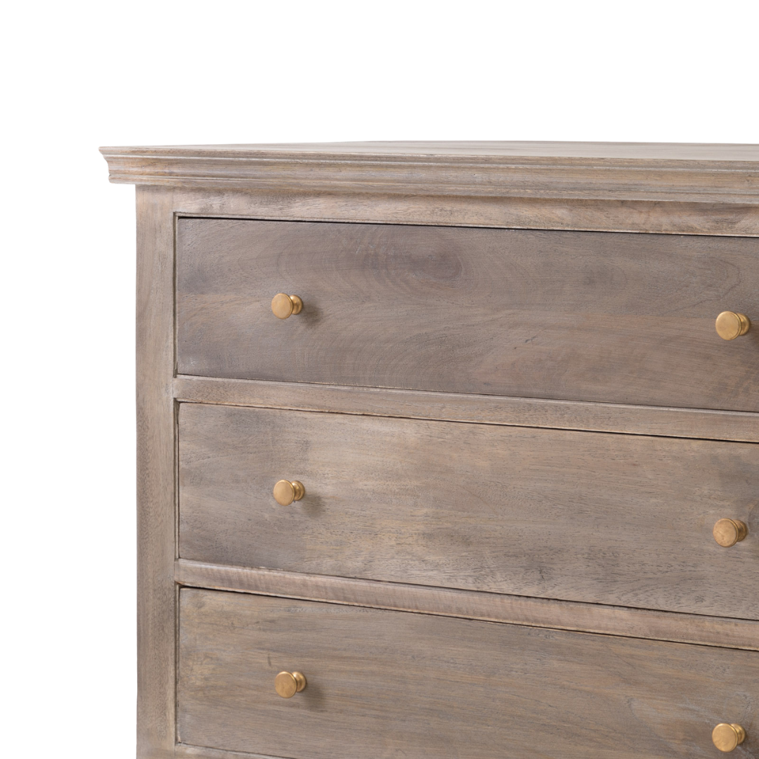 The Fox & Roe Maison 6 Drawer Dresser Sandblast Salvage Grey Finish