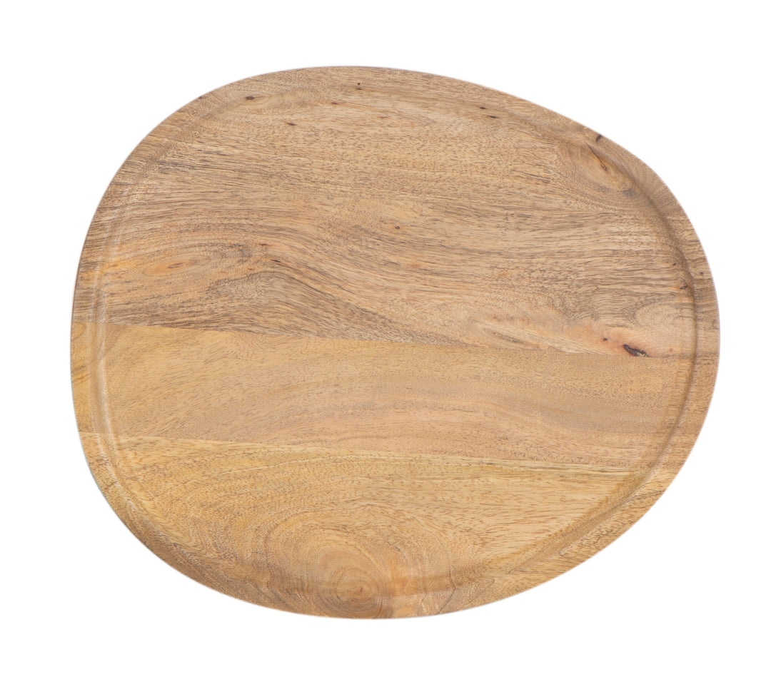 Beige Sadie Sofa Table seen from the top on a white background