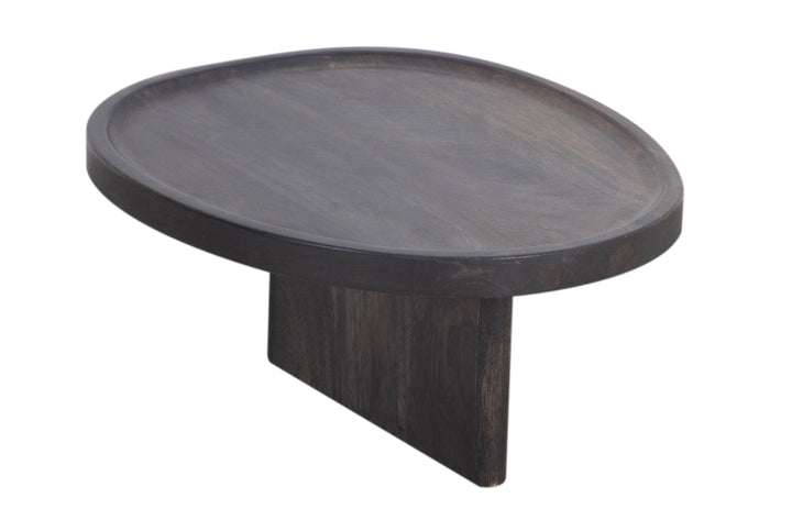 Black Sadie Sofa Table with a complete view on a white background