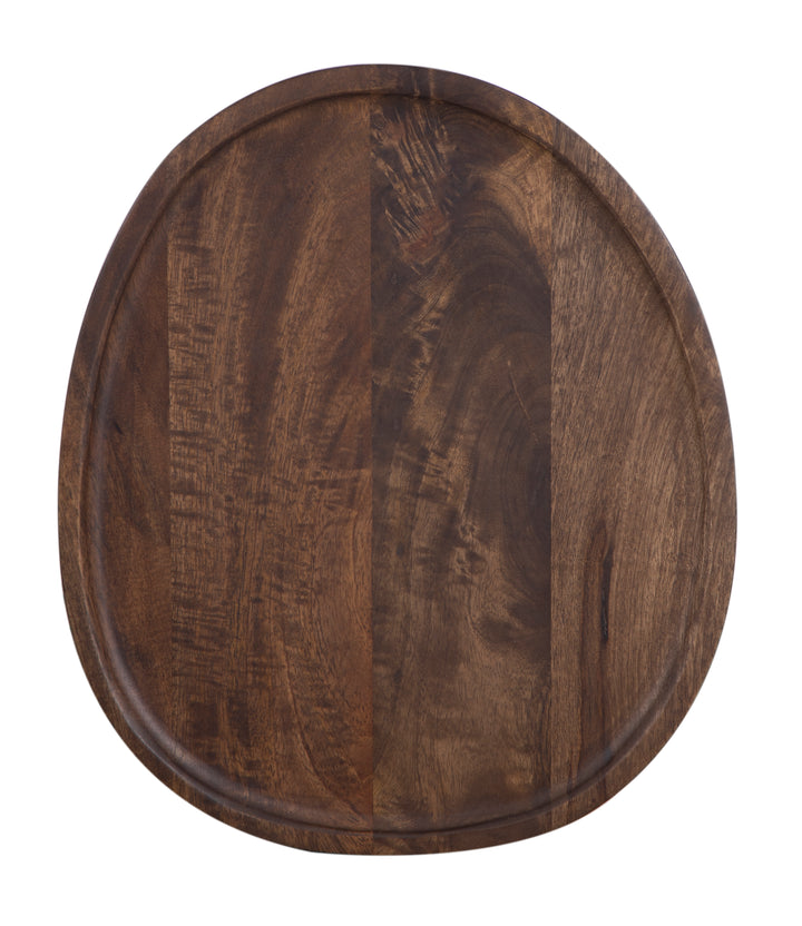 Brown Sadie Sofa Table seen from the top on a white background