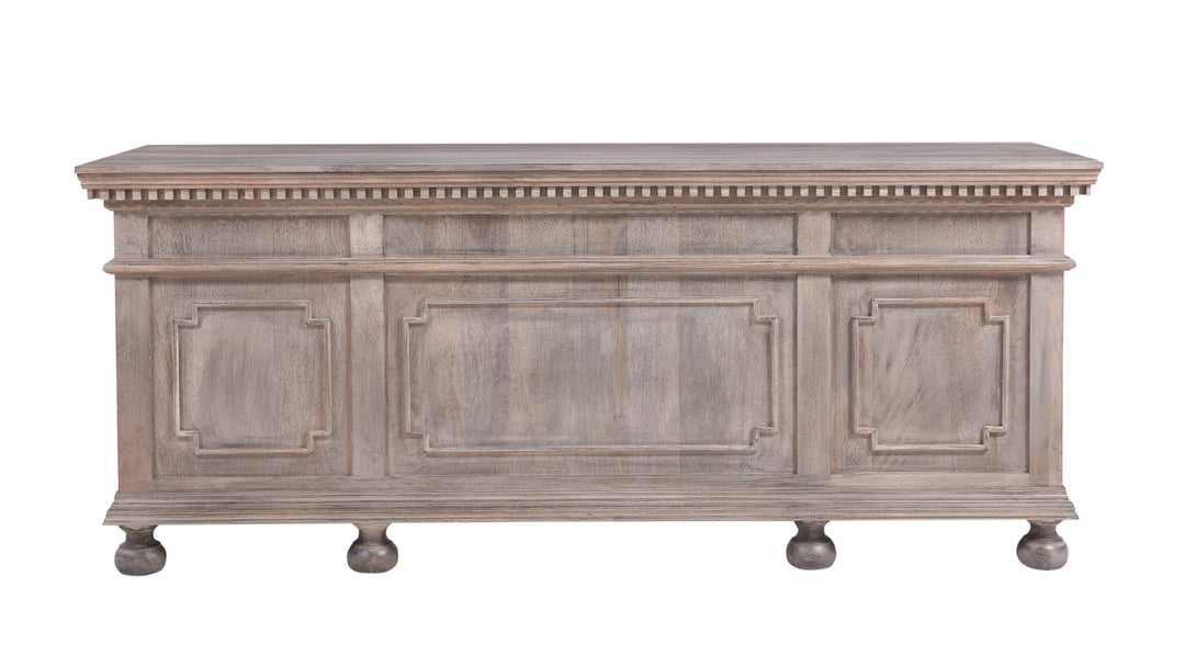 The St. James 76" Desk in Antiqued Grey Finish