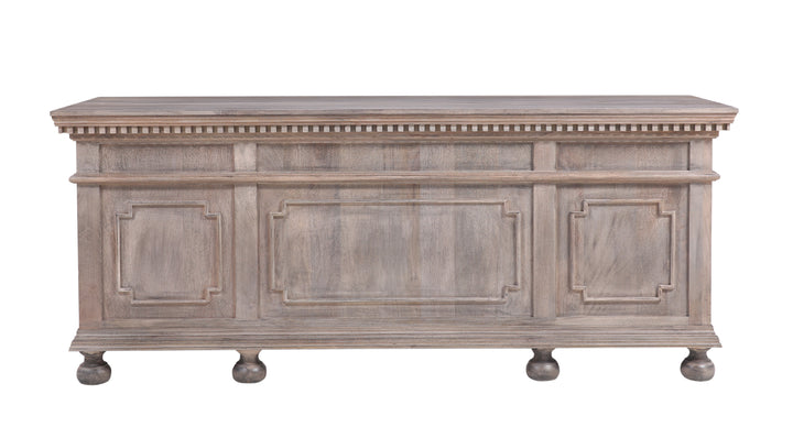 The St. James 76" Desk in Antiqued Grey Finish