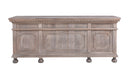 The St. James 76" Desk in Antiqued Grey Finish