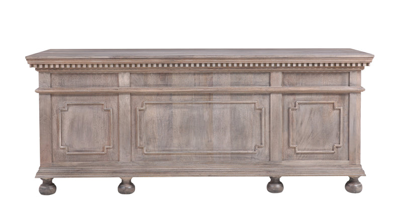 The St. James 76" Desk in Antiqued Grey Finish