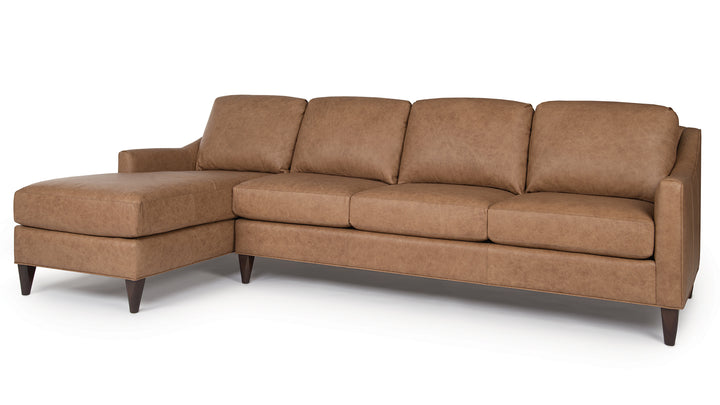 Smith Brothers SB261 Style Custom Leather Modular Sectional
