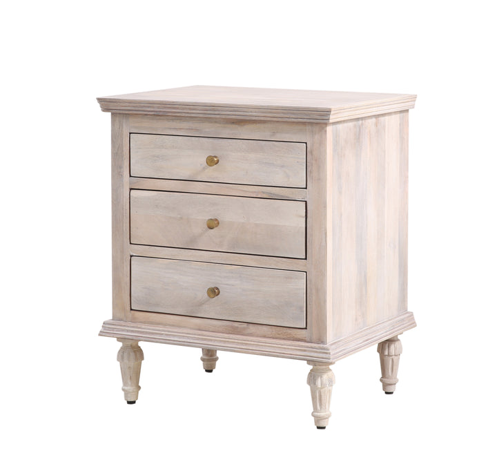 The Maison Nightstand in Olive Wash Finish (2 Size Options)