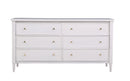 The Henley Bedroom Collection Six Drawer Dresser (Two Finishes)