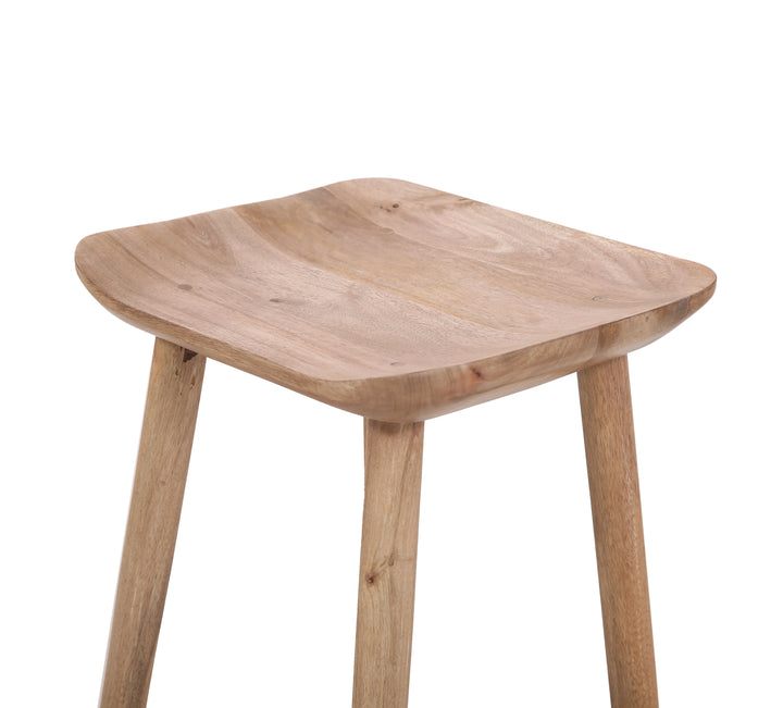 The Bum Counter Height Stool in Golden Driftwood Finish