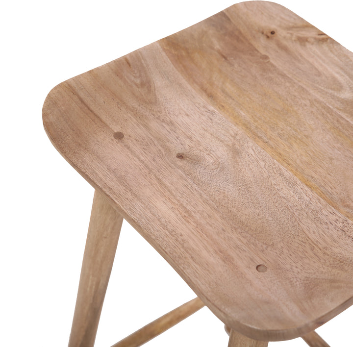 The Bum Counter Height Stool in Golden Driftwood Finish