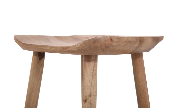 The Bum Counter Height Stool in Golden Driftwood Finish