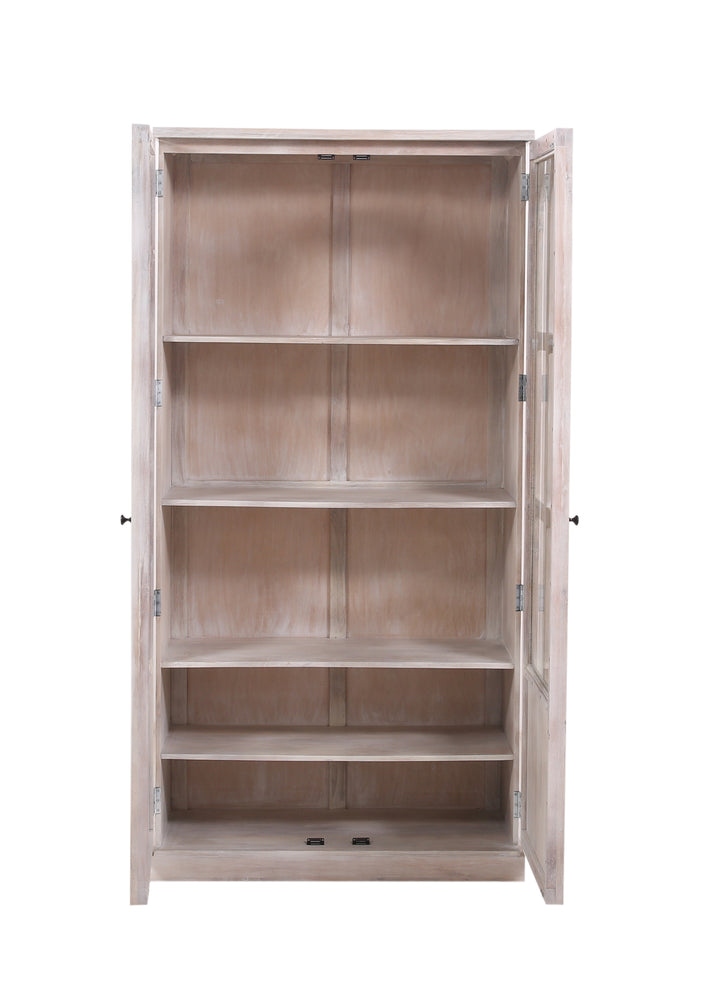 The Alena Hutch in Olive Wash Finish