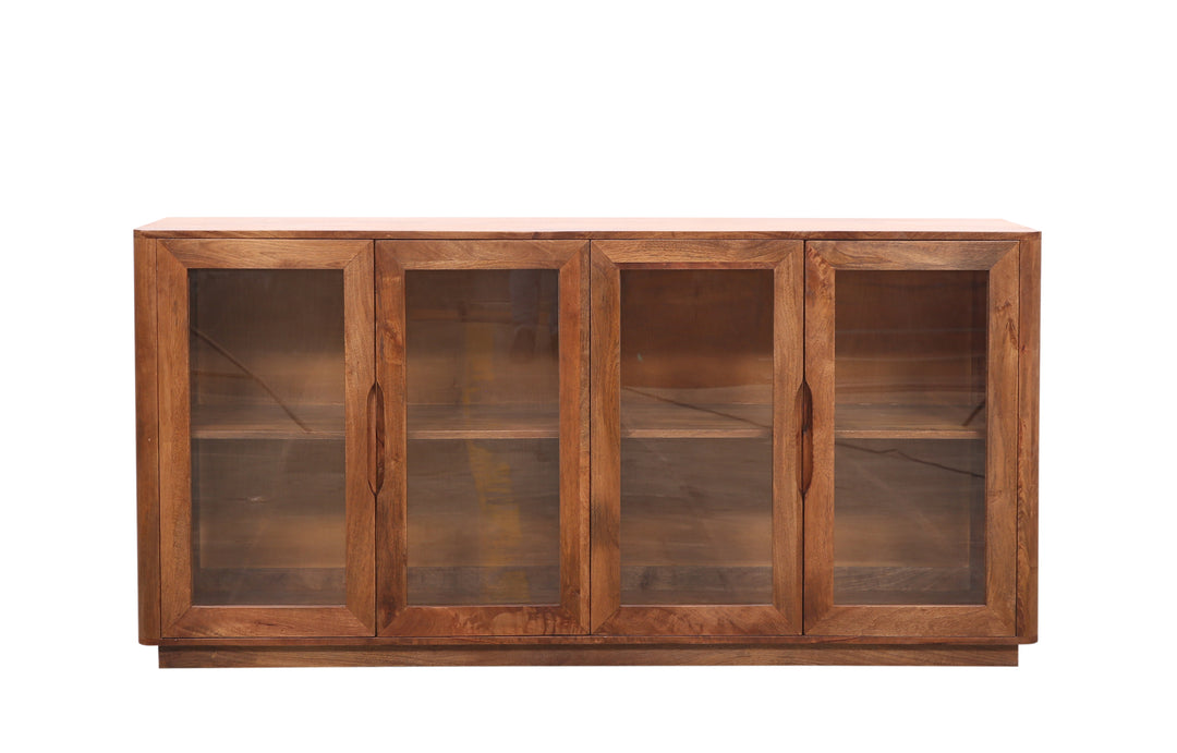 Breton Glass 4-Door Sideboard