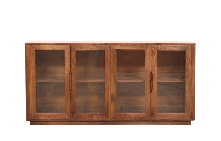 Breton Glass 4-Door Sideboard