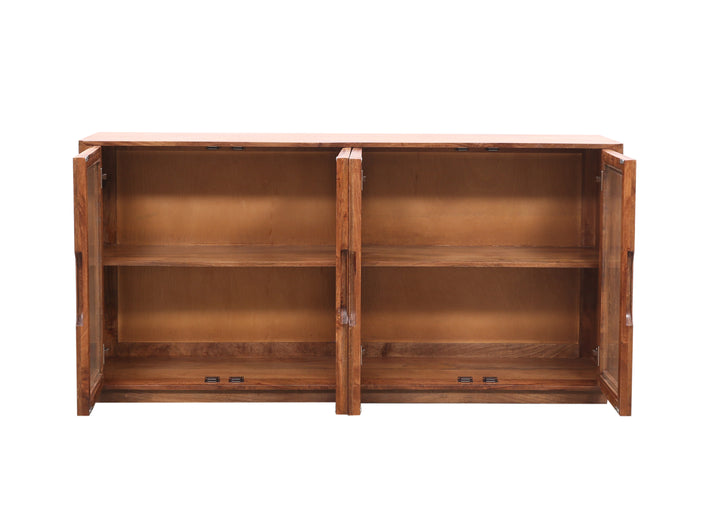 Breton Glass 4-Door Sideboard