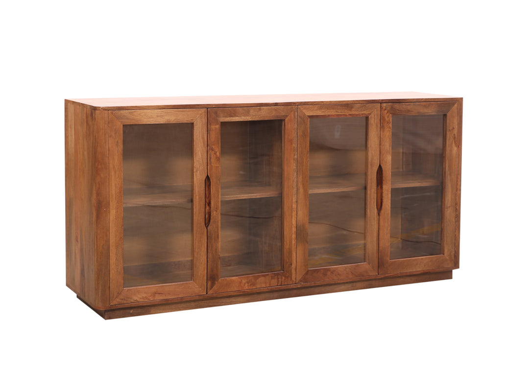 Breton Glass 4-Door Sideboard