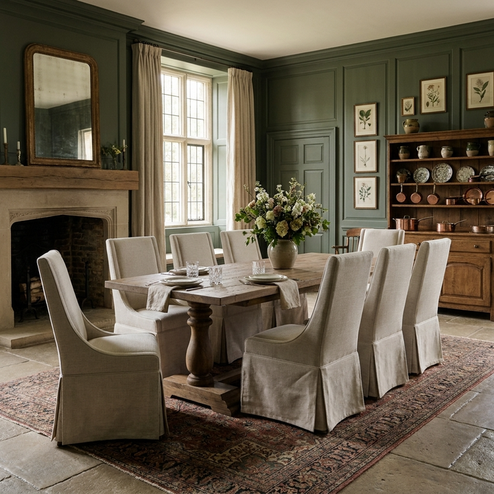 Artesia 6' Dining Table with Trestle Pedestal Base