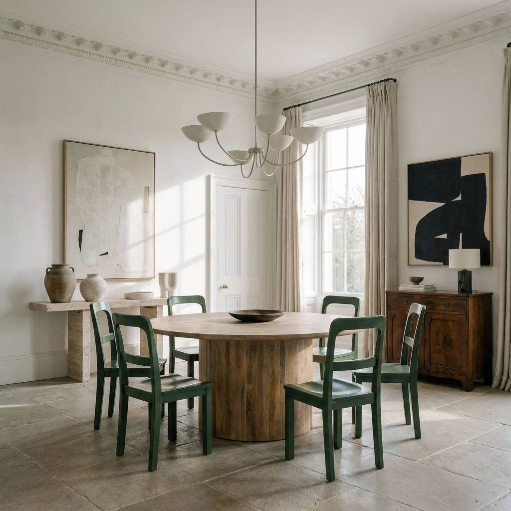 Oslo Pedestal Round Dining Table