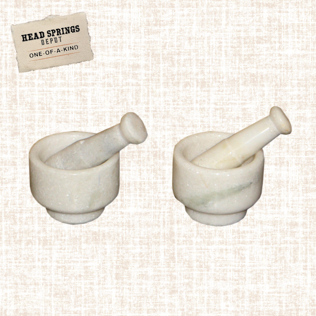 Marble Mortar and Pestle